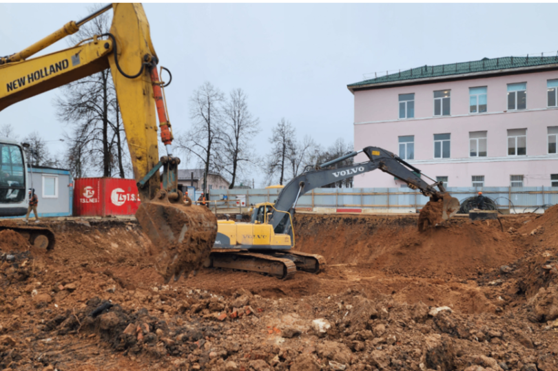 Началось строительство нового корпуса Новопетровской школы в подмосковной Истре