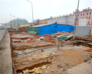 Под Синопской набережной откопали фундаменты Борисоглебской церкви 