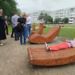 В Калининграде на улице Алданской разбили парк на месте незаконных огородов