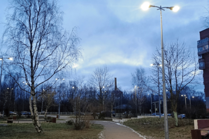 Самый крупный жилой квартал Кронштадта встречает 2026-й год с новым освещением