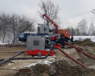 В Орехово-Зуевском городском округе производится замена участка канализационного коллектора