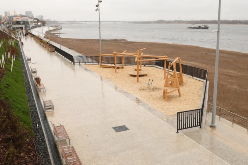В Перми завершилось строительство нового участка набережной реки Камы
