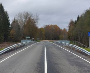 Капитальный ремонт моста через реку Ливица досрочно завершили в Себежском районе