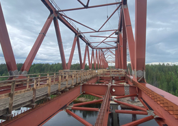 Мост встал над Свирью