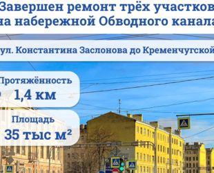 В Санкт-Петербурге постепенно завершаются ремонтные работы по нацпроекту БКД