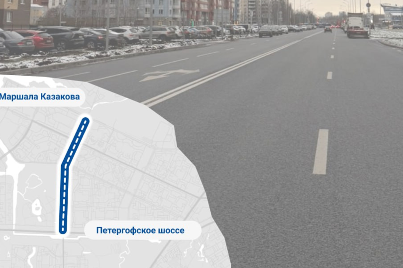 В Красносельском районе Петербурга завершился ремонт улицы Доблести