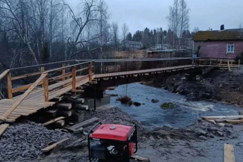 В Выборгском районе Ленобласти – мост на реконструкции