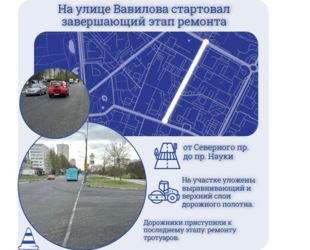 В Калининском районе стартовал завершающий этап ремонта улицы Вавилова