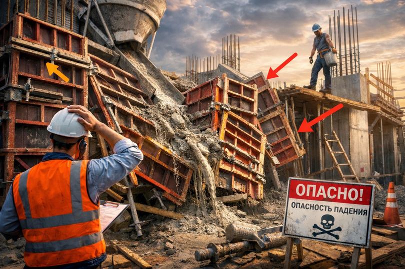 Топ-7 ошибок при работе с опалубкой: технические риски, аварийность, стандарты безопасности